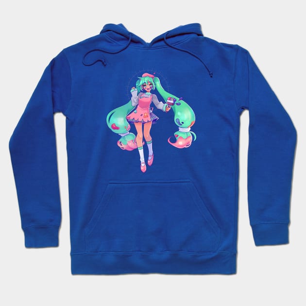 paintbrush miku Hoodie by pianta